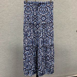 Sejour 2X Tiered Abstract Design Long Skirt